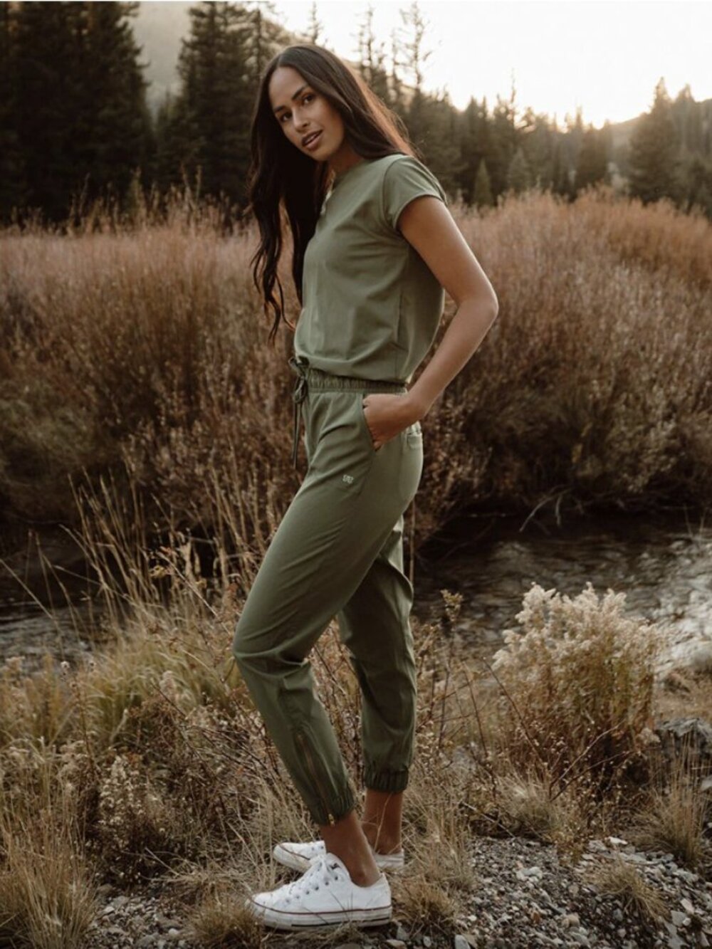 Albion Sage Jumpsuit Size S